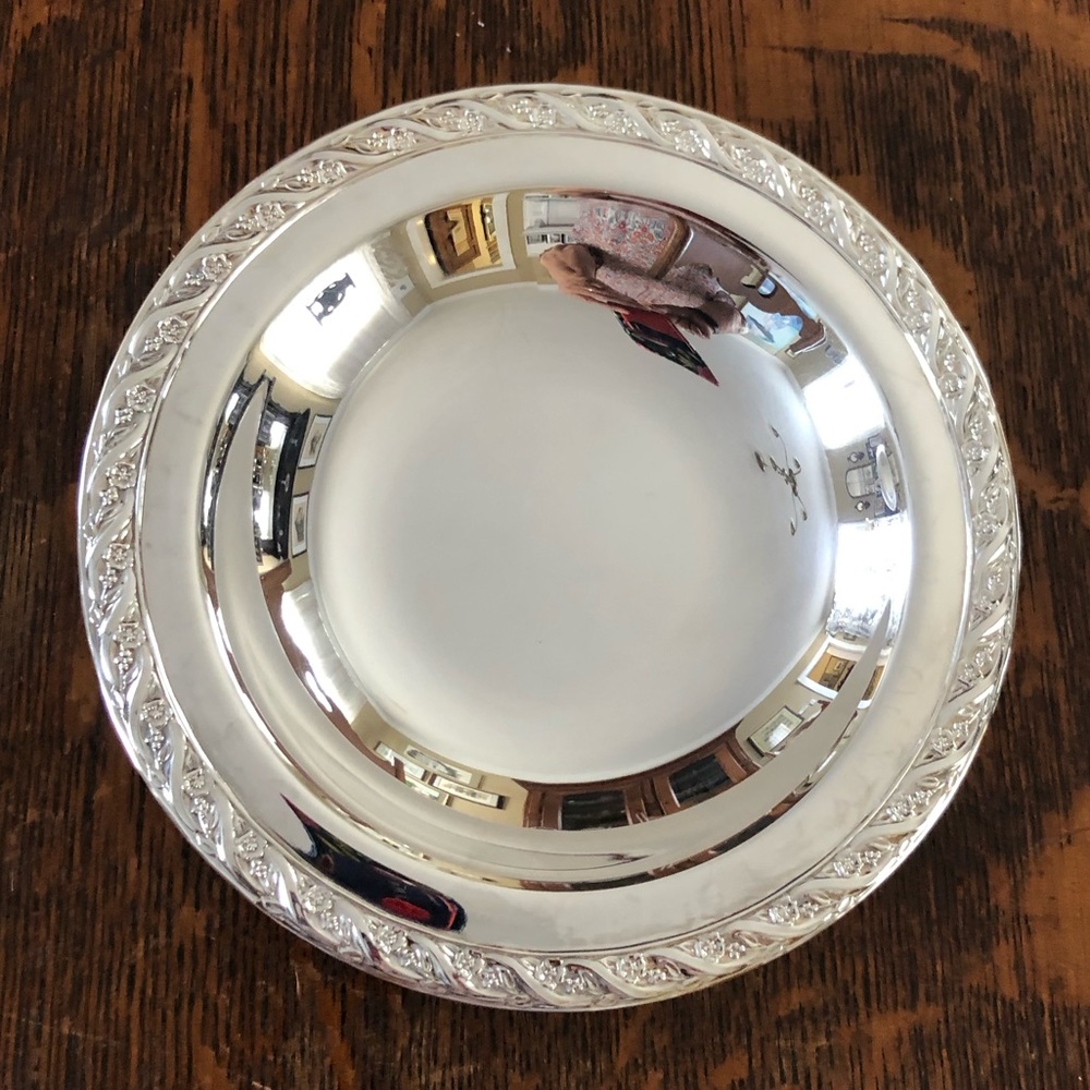 Silver plated candy dish